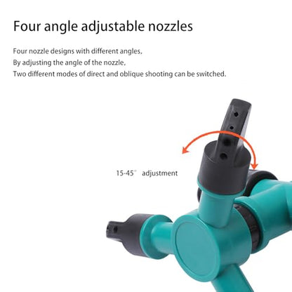 360° Rotating Adjustable Sprinkler - High-Pressure Watering System for Lawn, Garden & Yard Irrigation | Easy Install | Durable Design
