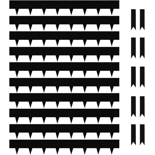 33ft. 10 Pack Metal Landscape Edging, 40" L × 6" H Garden Border - color: Black, size: 6 Inch