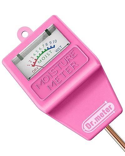 Dr.meter Soil Moisture Meter for Plants, Plant Water Gauge Test Kit - color: Pink