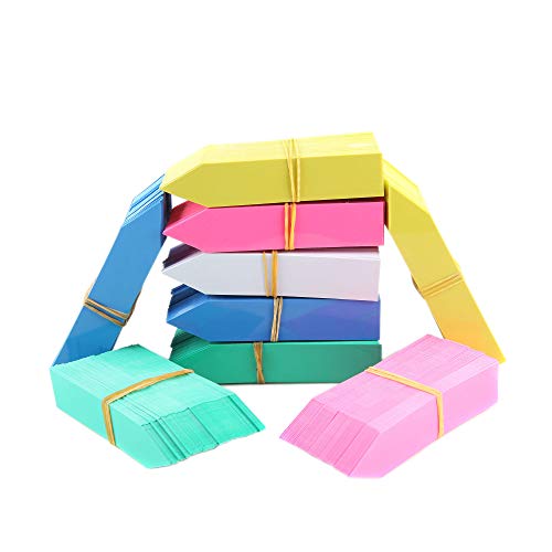 MIHEY 1000 Pcs Plant Tags and Labels - Plastic Waterproof Garden Markers - color: Multicolored
