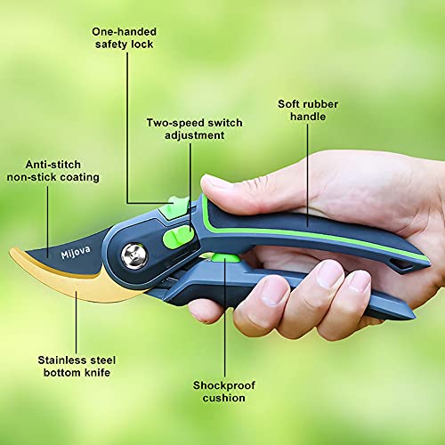 Garden Shears & Clippers, Professional Pruning Shears - color: Green