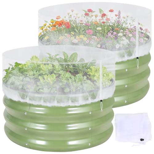 Garden Netting for Raised Beds, Plant Covers Garden Protection Bird Netting - size: 24x24x12 in