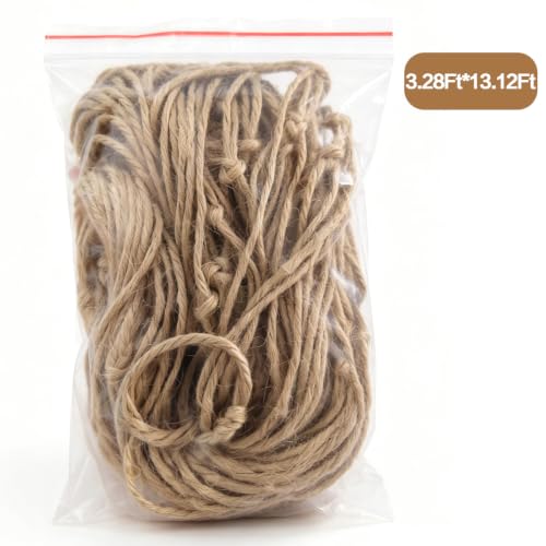 3.28 Ft *13.12 Ft Jute Trellis Netting, Heavy-Duty Garden Plant Climbing Support Net for Vining Fruits, Vegetables & Flower Plants. - size: 1M*4M
