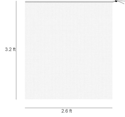 Alpurple 3 PCS Insect Bird Barrier Netting Mesh with Drawstring- 3.2 x 2.6 Feet Fruit Tree Net-Garden Netting Plant Cover for Protect Plant Fruits Flower from Insect Bird Eating - color: 3 Pcs, size: 2.62x3.28 ft