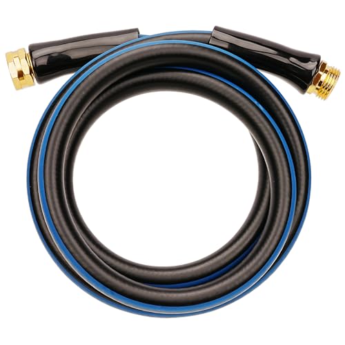 SheeChung Short Garden Hose 6ft x 5/8",Rubber Water Hose,Male to Female - size: 6ft-Male to female