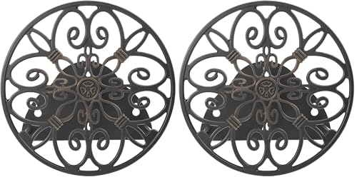 Liberty Garden Products 670 Wall Mounted Decorative Hose Butler, Holds 125-Feet of, Black (Pack of 2) - size: 1 Count (Pack of 2)
