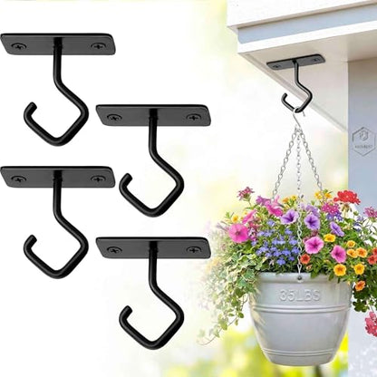2.5" Ceiling Hooks for Hanging Plants - Heavy Duty Metal Hooks 2-Pack - size: 3C-2.5"4PCs