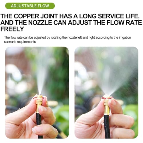 360° Adjustable Drip Irrigation System for Garden,Automatic Watering System - size: 82 FT