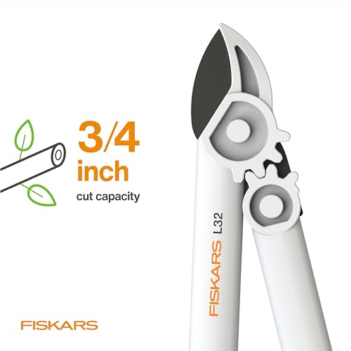 Fiskars 16" PowerGear Garden Anvil Loppers, 1.25" Cut Capacity, White - style: Lopper