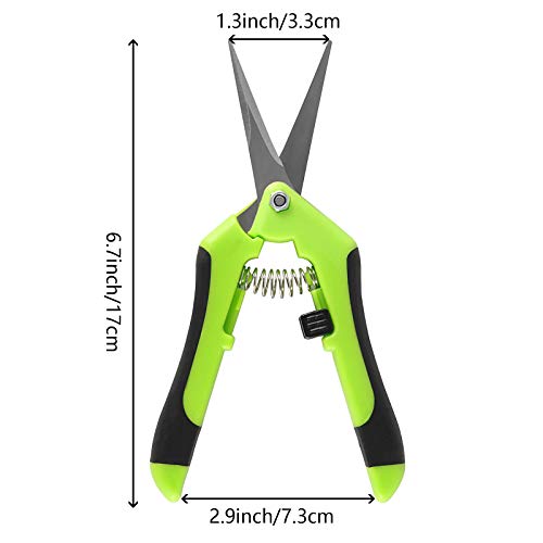 ZOENHOU 8 Pack 6.5 Inch Pruning Gardening Shears, Anti Slip Manual Trimming Pruning Scissors with Stainless Steel Straight Blades, Multifunctional Pruners for Garden Flower Herb