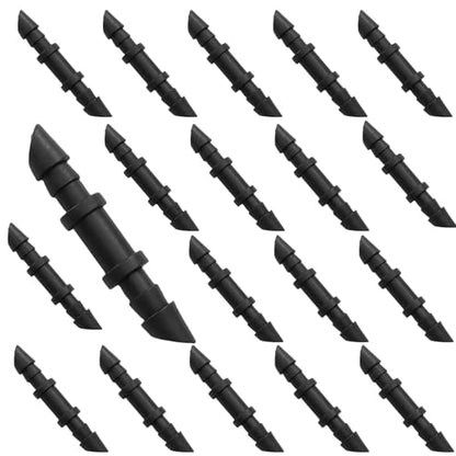Murtenze 300 Pack Drip Irrigation Barbed Coupling Connectors, 1/4 Inch Barbed Coupling Fittings Drip Line Coupler for Garden Sprinkler System Lawn Greenhouse - size: Coupling-300P