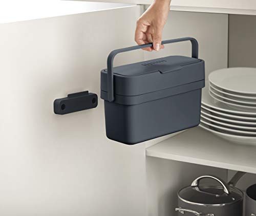 Joseph Joseph Compo Wall Mountable Compost Caddy, 1 Gallon