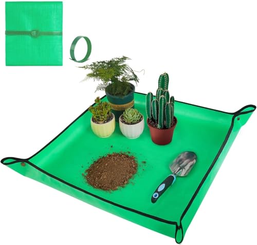 Waterproof Repotting Mat for Indoor Plants - Foldable Potting Mat for Mess-Free Planting Soil Change - Essential Gardening Tools for Plant Lovers - size: Large
