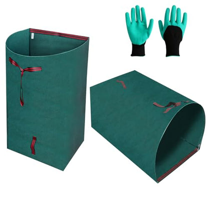 Reusable Lawn Bags,Collapsible Leaf Collector,72 Gallon Yard Waste Bags,Extra Large Leaf Dustpan Type Garden Bags For Leaves,Grass,Clippings,Debris