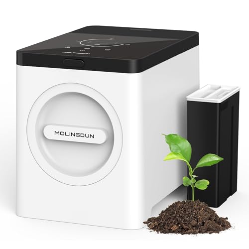 3L Electric Composter for Kitchen, Countertop Compost bin, One Touch Smart Model Handle Kitchen Waste, with Triple Grinding Blade, Carbon Filter, Auto-Cleaning, LED Touch Screen