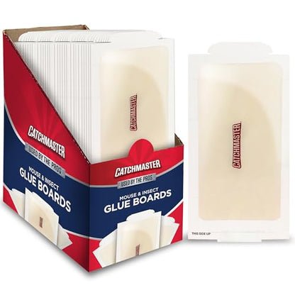 Catchmaster Compact Sticky Mouse & Insect Traps 75pk, Bulk Glue Boards - size: 7" x 3.5" (75 Pack)