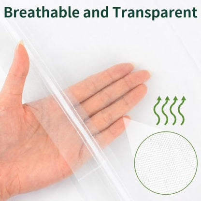50 Pcs Fruit Protection Bags, 12×16 in Mesh Cover Nets for Tree, White - color: White, size: 12×16 in