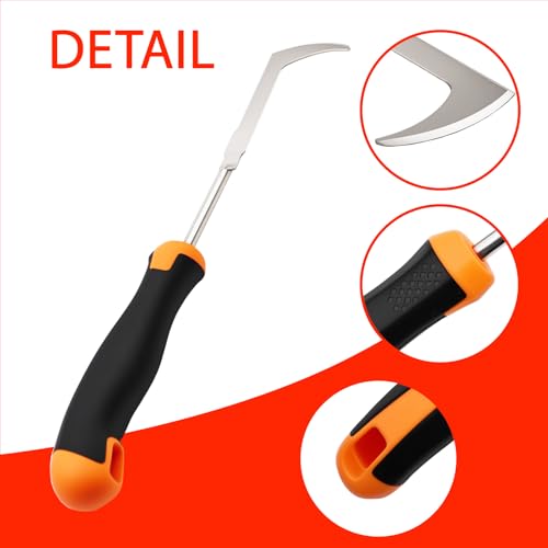 Heran ‌2026 Weed Puller Tool, 3 Pcs Garden Hand Weeder Set – Stainless Steel Manual Weeder Tool with Ergonomic Handle, Crack & Crevice Weeding Tools for Gardening