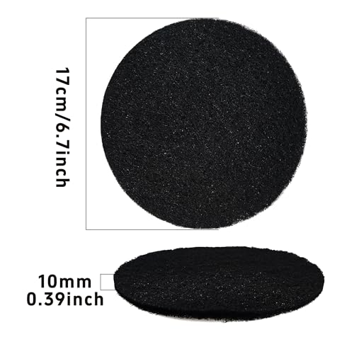 12PCS 6.7” Round Compost Bin Charcoal Filters, 0.4” Thick Activated Carbon Filters for Kitchen Countertop Compost Pail, Home Bucket Filter Replacements