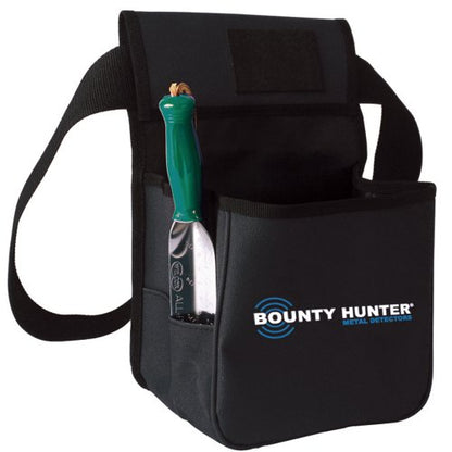 Bounty Hunter TP-KIT-W Pouch and Trowel Combo Kit, Stainless Steel Trowel with Plastic Handle, Durable Nylon Pouch with 4 Pockets for Treasure Hunting and Digging