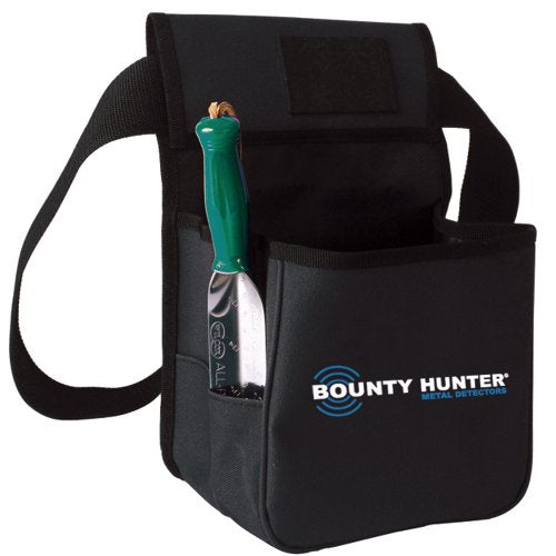 Bounty Hunter TP-KIT-W Pouch and Trowel Combo Kit, Stainless Steel Trowel with Plastic Handle, Durable Nylon Pouch with 4 Pockets for Treasure Hunting and Digging
