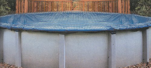 Leaf Net Cover for 16-Foot-by-32-Foot Oval Above-Ground Swimming Pools | Keeps Leaves and Other Debris Off Your Winter Pool Cover - size: 16' x 32' Oval