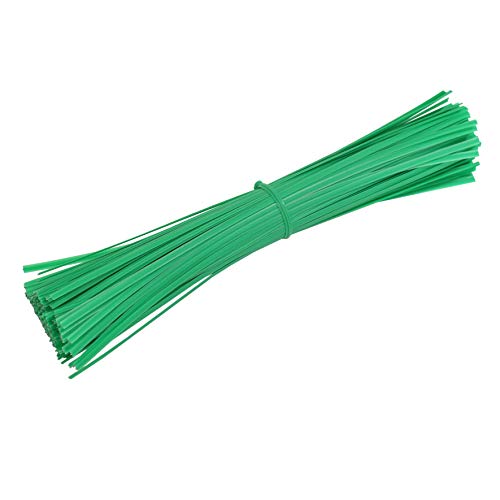 Gardzen 300 Pack 8" Twist Ties Reusable Coated Wire Plant Ties - size: 5 Inch