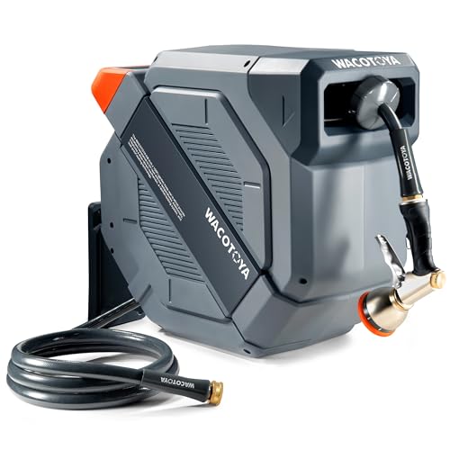 Retractable Garden Hose Reel, 1/2 in x 100ft - size: 1/2" 100FT