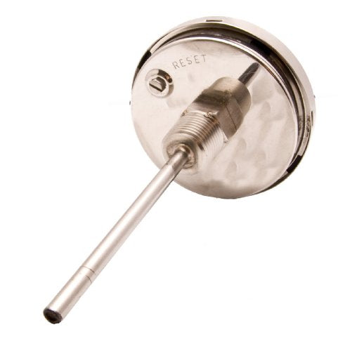 Industrial Bimetal Thermometer, 3" Face x 4" Stem, 0-250°F, S.S. Case - size: [4" Stem, 0-250°F]