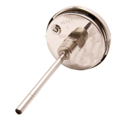 Industrial Bimetal Thermometer, 3" Face x 4" Stem, 0-250°F, S.S. Case - size: [4" Stem, 0-250°F]
