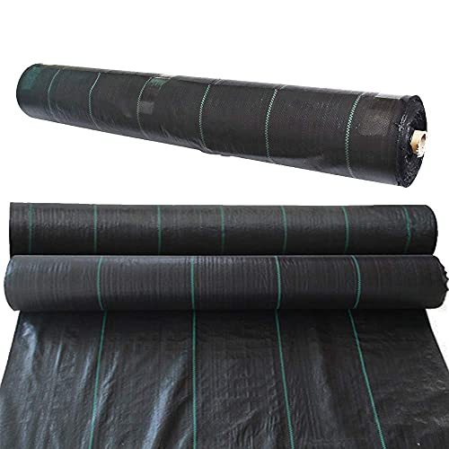 Garden Weed Barrier Landscape Fabric - 4FTx150FT Heavy Duty Weed Cloth Gardening Mat Polypropylene Woven Ground Cover Block for Flower Bed Driveway Landscaping Gardening Outdoor Projects - size: 4FTx150FT