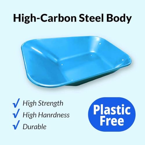 2 Wheel Toddler Wheelbarrow Toy for Kids Gardening Tool Wheel Barrow(blue) - color: Blue
