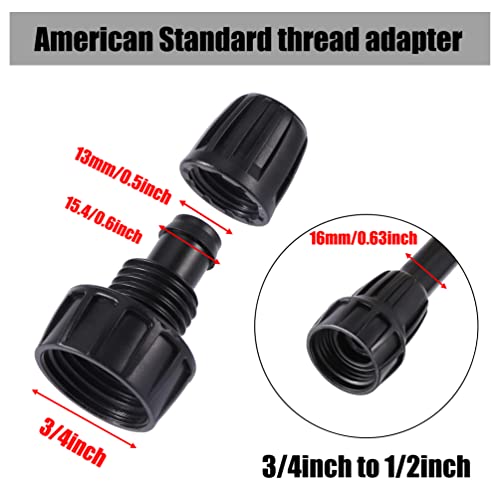 20 Pcs 1/2 inch Irrigation Tubing Fittings Barbed Locked Connectors - size: 1/2 inch Irrigation Fittings kit - B