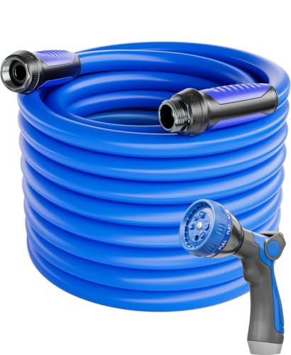 SPECILITE Garden Water Hose 75 ft x 5/8", Kink-Free Triangle Prism Design - size: 75FT