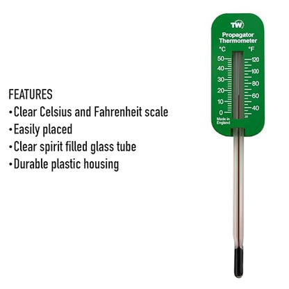 Garden Soil Thermometer Probe - Easy to Use Propagator Temperature Probe