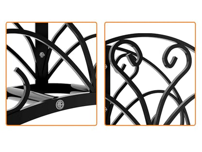 Fire Beauty Wall Mount Metal Garden Hose Holder Outdoor Iron Storage Hanger - style: Wall-Mounted