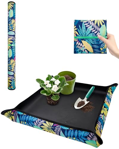 Plant Repotting Mat, Gardening potting mat for Indoor Plants, 29.5"x29.5" - color: Prints-29.5