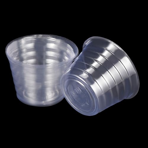 M METERXITY 5 Pack Planter Saucers - Thin Plastic Plant Tray Flowerpot Drip Trays Round Apply to Outdoor/Garden (4 Inch, Clear) - size: 4 Inch