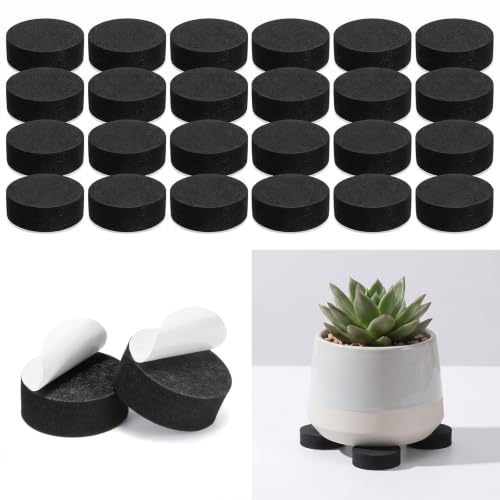 40 Pack Pot Feet for Outdoor Planters, Pot Risers 1" Wide X 0.4" Tall High