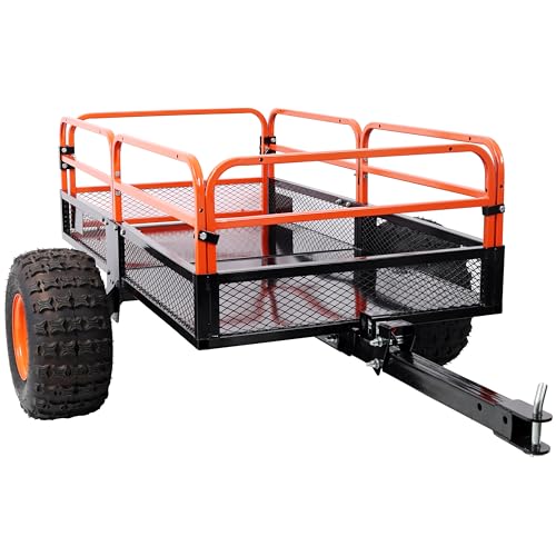 1500LB Towing Dump Cart–ATV/UTV/Tractor,Dump Bed