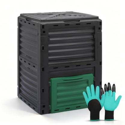 Athena Collection 80 Gallon Compost Bin, Green