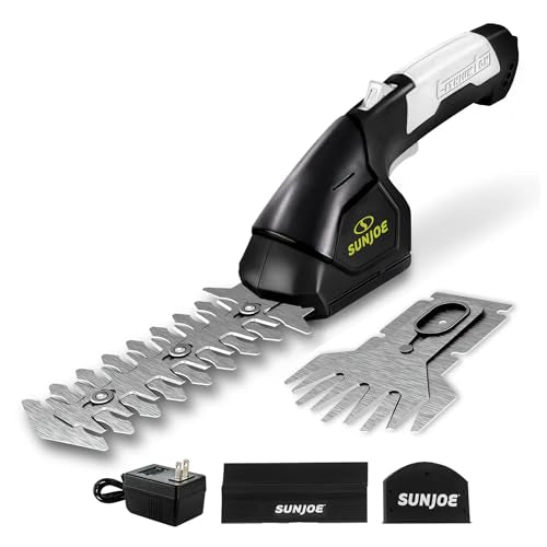 Sun Joe 2-in-1 Cordless 7.2V Handheld Grass Shear & Hedge Trimmer, HJ604C