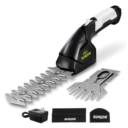 Sun Joe 2-in-1 Cordless 7.2V Handheld Grass Shear & Hedge Trimmer, HJ604C