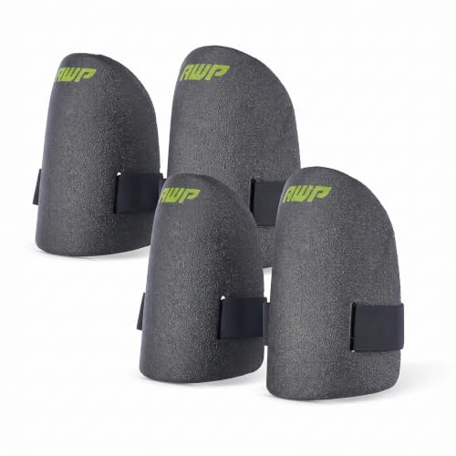 AWP Ultralight Knee Pad | Custom Molded Foam Work Knee Pads for Hardwood, Laminate, Tile, Landscaping, Gardening & More | One Size (Pack of 2) - size: 1 Pair (Pack of 2)