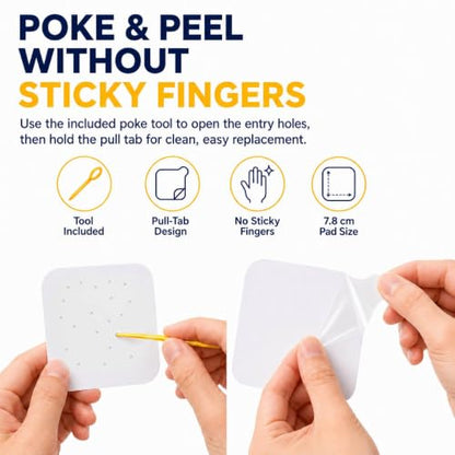 Fruit Fly Traps for Indoor, 24 Pack DIY Cup Cover Gnats Traps for House - Double-Sided Sticky - Easy Setup in Seconds - size: 24PCS Sticky Trap