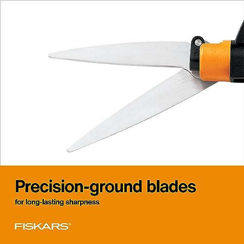 Fiskars 5" Shear Ease Grass Shears, Grass Clippers for Lawn & Garden - style: Rotating - Spring Action