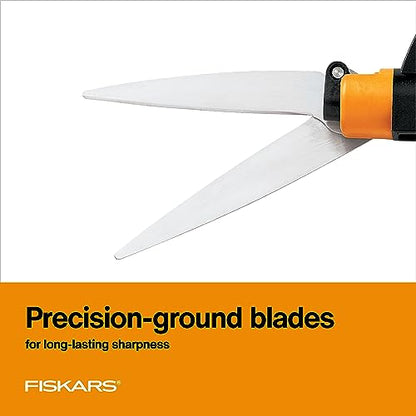 Fiskars 5" Shear Ease Grass Shears, Grass Clippers for Lawn & Garden, 360 degrees shears (Pack of 6) - style: Rotating - Spring Action (Pack of 6)
