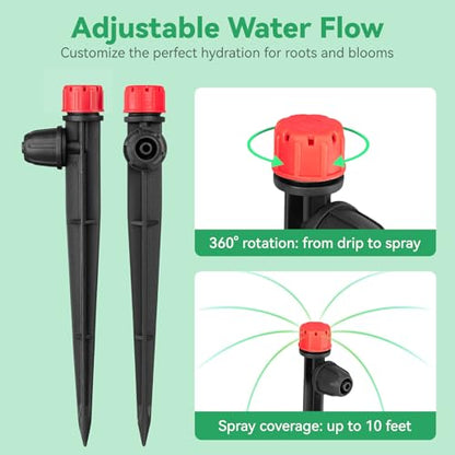 1/4" Drip Irrigation Emitters for Garden Irrigation System,30 Pack - size: 30pcs Irrigation Drippers