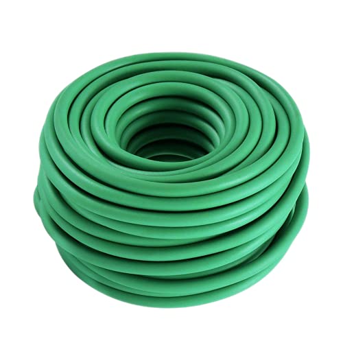 Soft Plant Ties, Garden Ties TPR Flexible Durable Heavy Duty Twist Wire for Twine Tomato Branches Vines and Tying Up Cable Wires (Green) (50ft, 0.2in) - size: 50ft