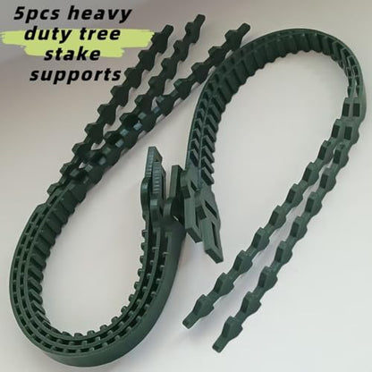 Tree Ties for Support Tree Support Straps Green, 23.6 Inch, 5pcs